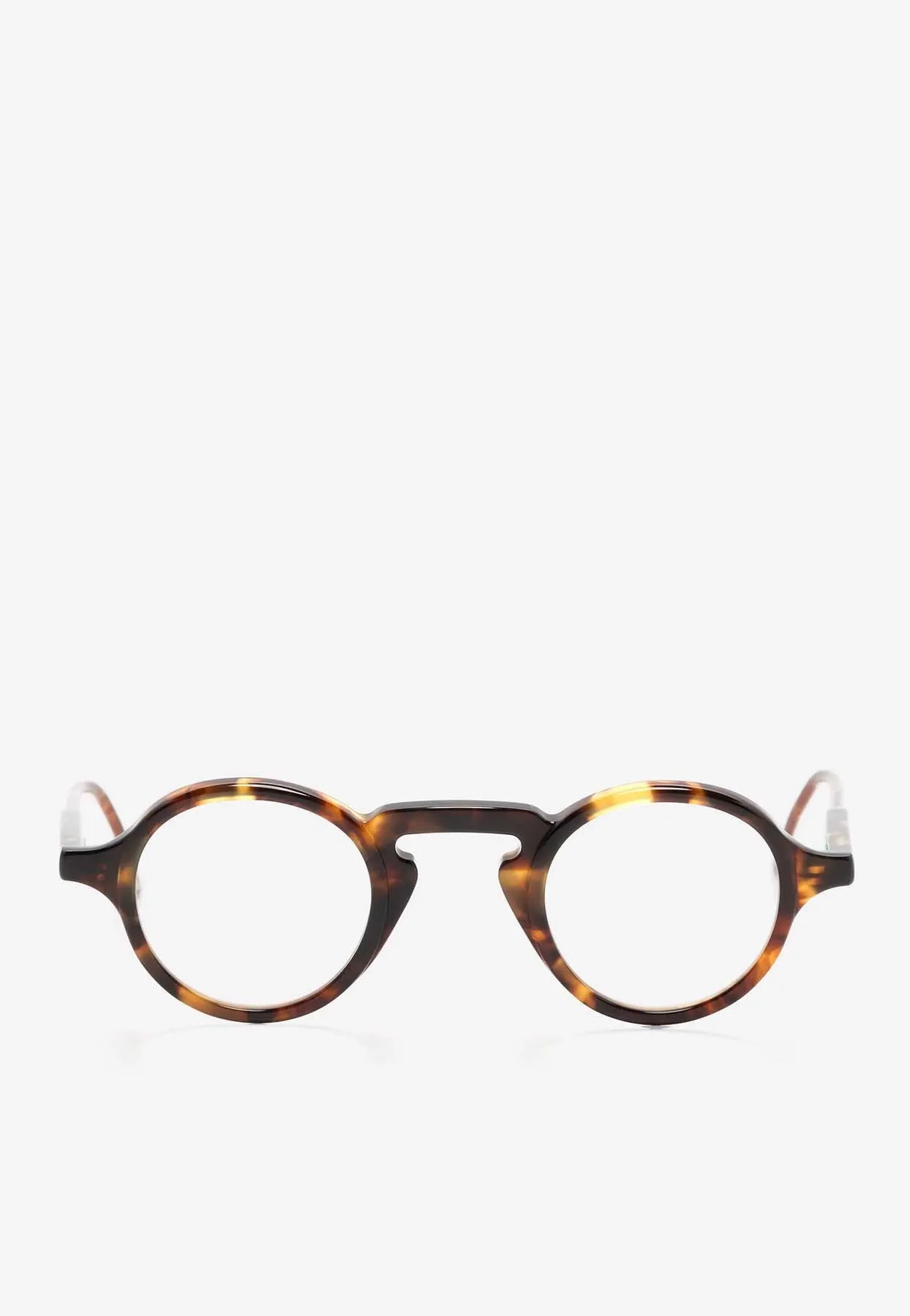 Tortoiseshell Round-Frame Glasses