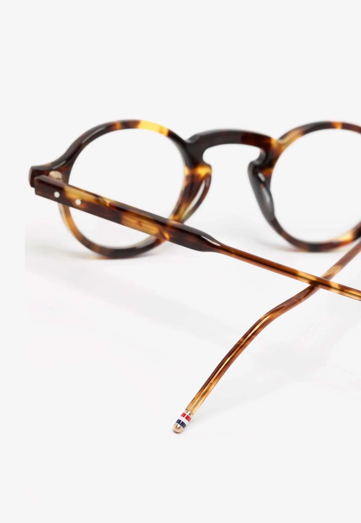 Tortoiseshell Round-Frame Glasses