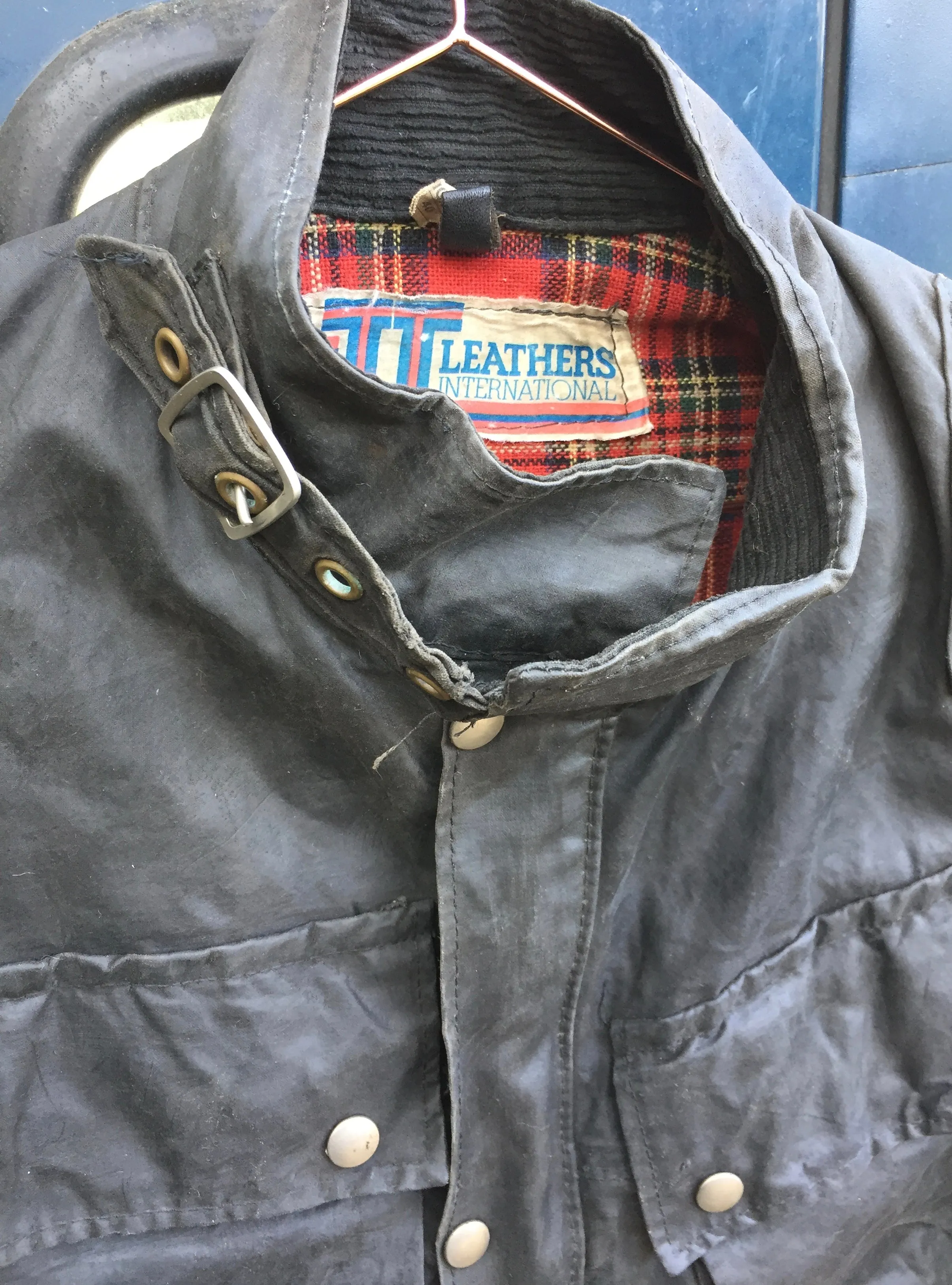 TT Leathers International Waxed Cotton Motorcyle Jacket