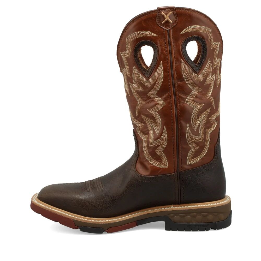 Twisted X Men's 12-In Western Boot in Smokey Chocolate