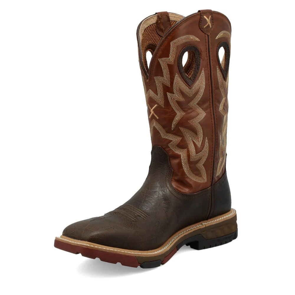 Twisted X Men's 12-In Western Boot in Smokey Chocolate