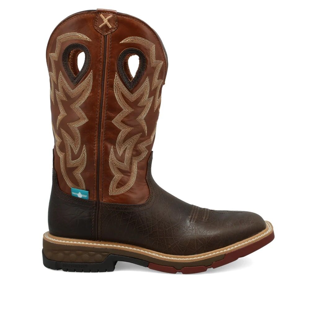 Twisted X Men's 12-In Western Boot in Smokey Chocolate