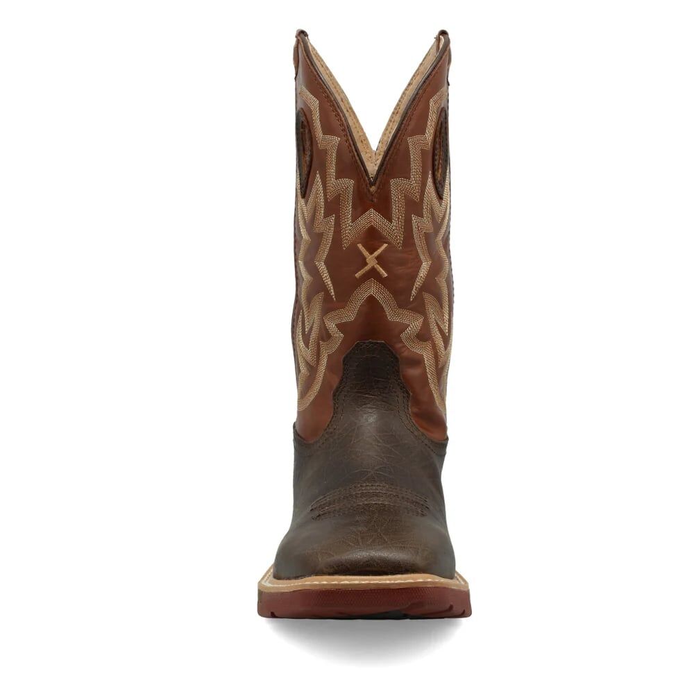 Twisted X Men's 12-In Western Boot in Smokey Chocolate