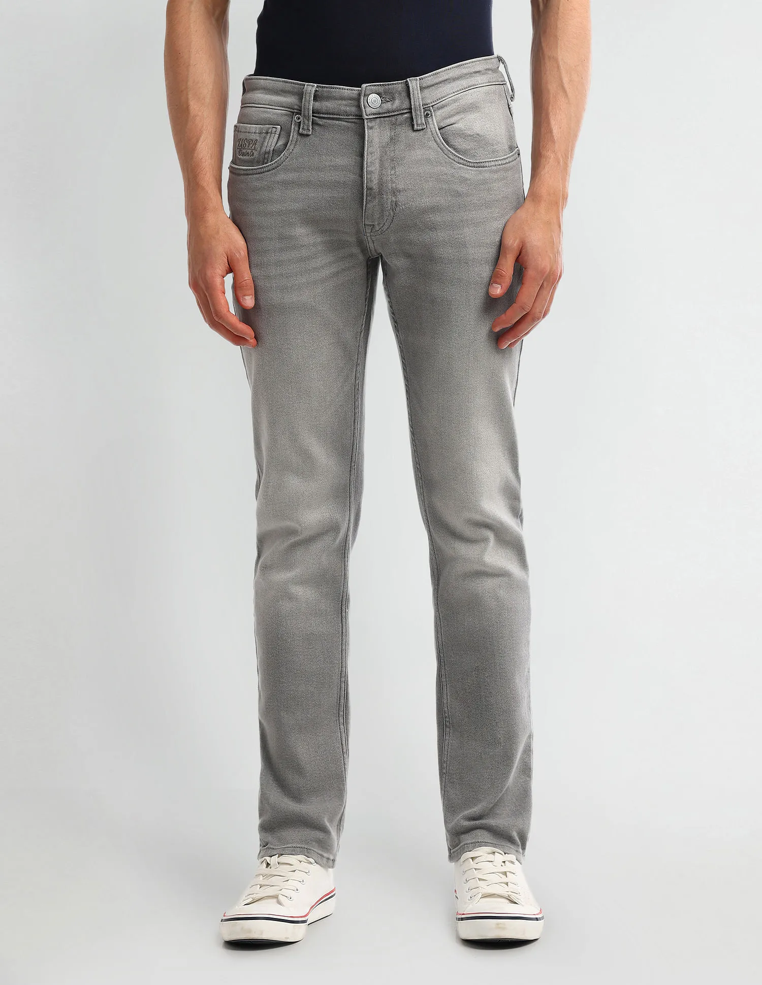 U.S. Polo Assn. Denim Co. Brandon Slim Tapered Grey Jeans