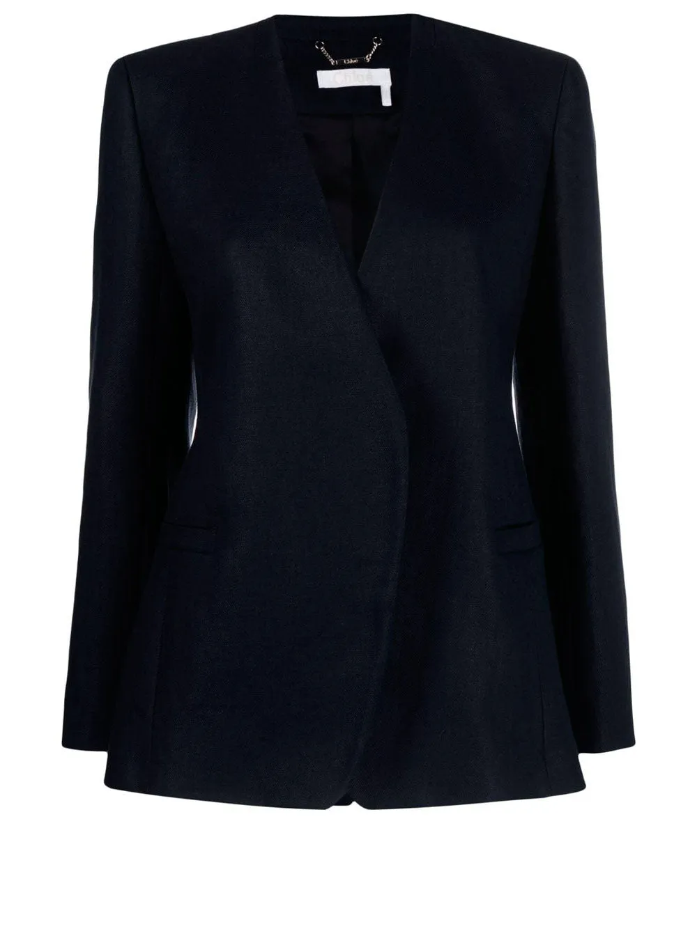 V-neck long-sleeve jacket