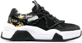 Versace Jeans Couture mesh-panel low-top sneakers Black