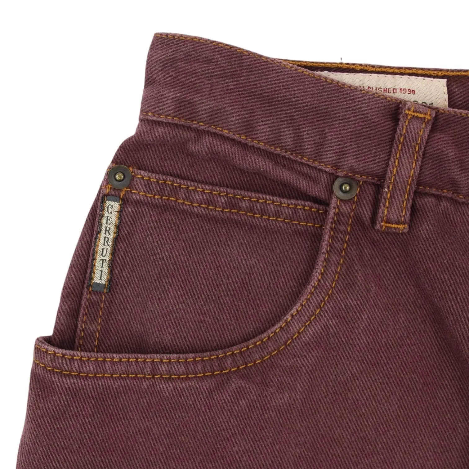 Vintage Cerruti Arte 1881 Maroon Jeans