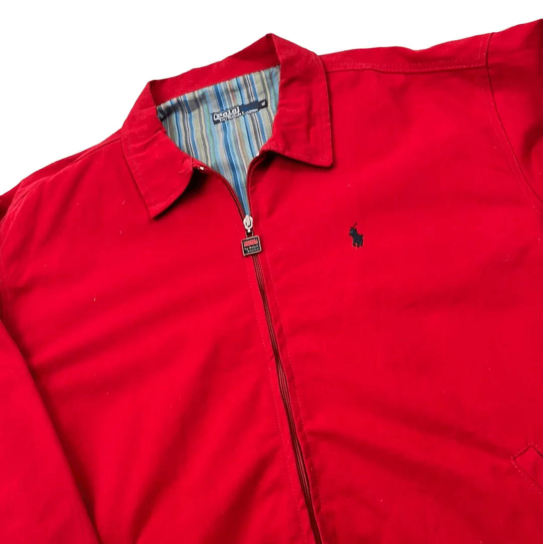 Vintage Red Polo Ralph Lauren Harrington Jacket - Extra Large