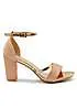 Where’s That From Perla Rose Gold Glitter Heeled Sandals