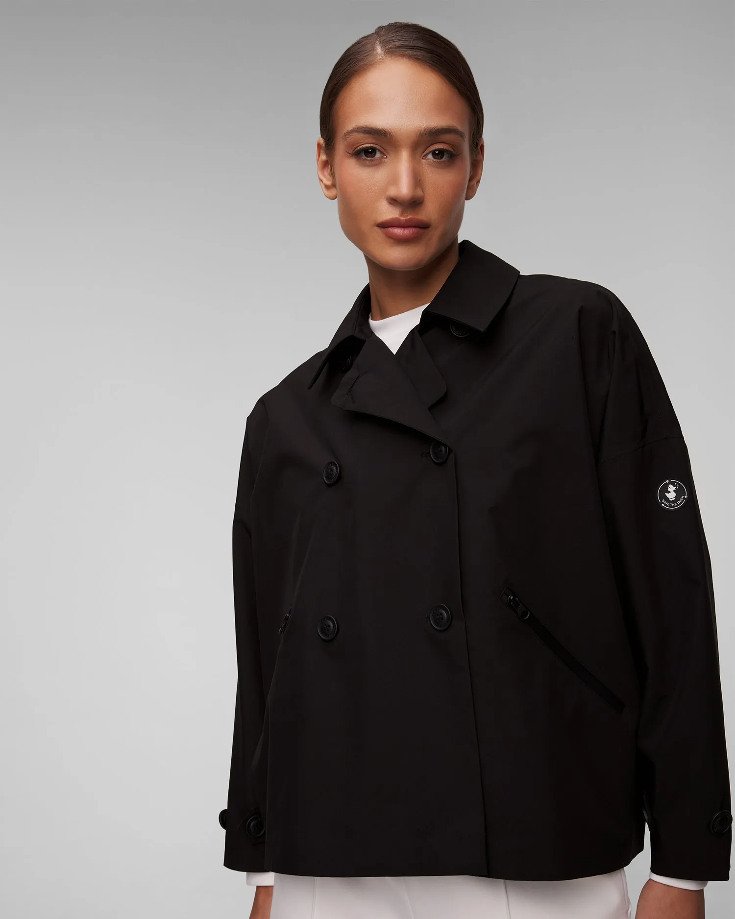 Women’s black coat Save the Duck Ina d41649wdark18-10000