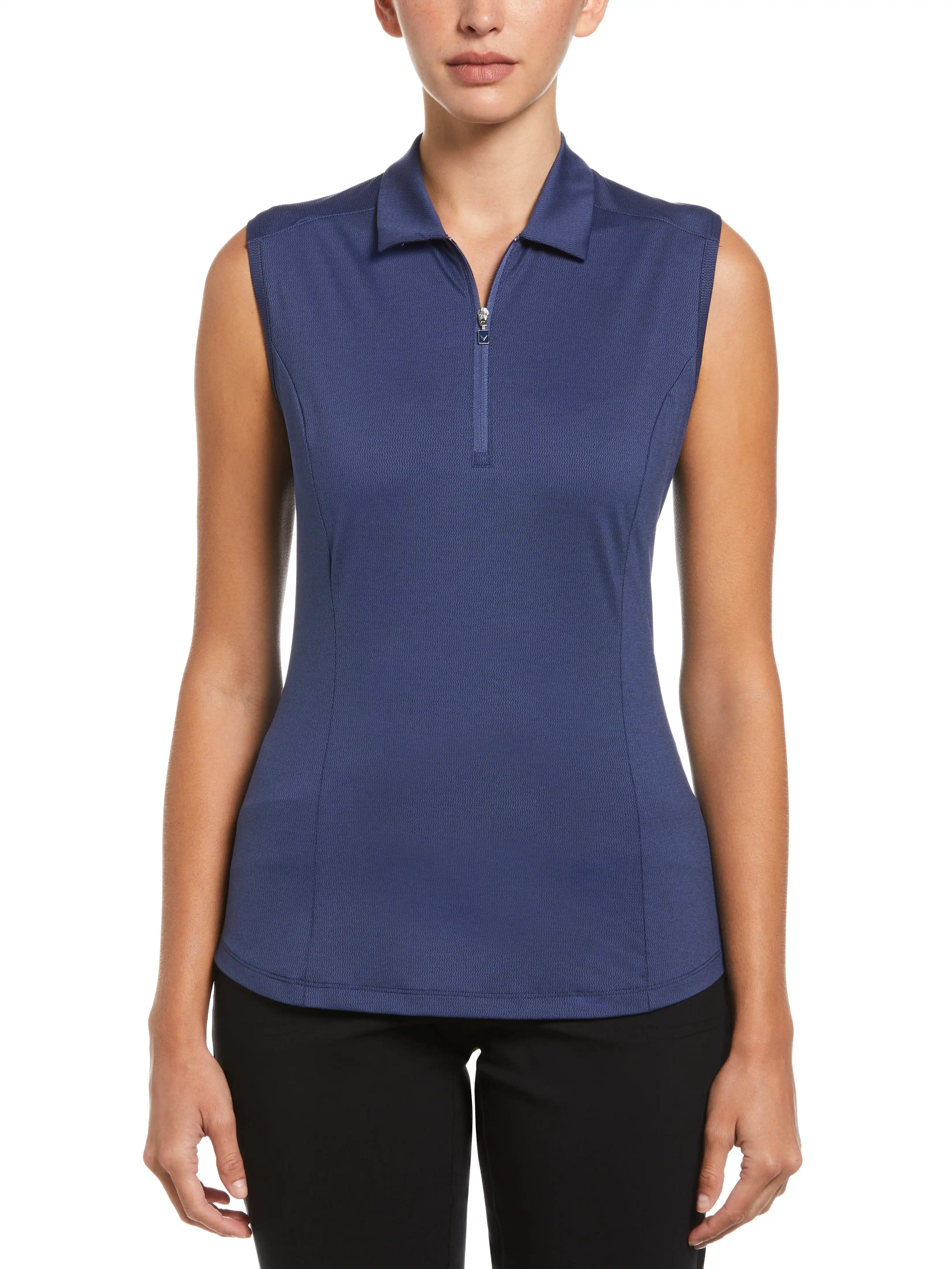 Womens Tonal Heather Golf Polo