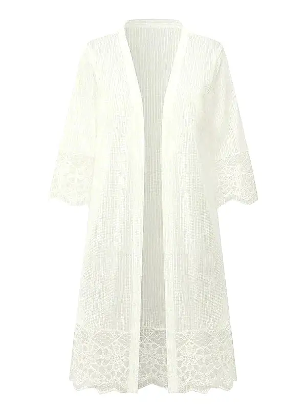 Women's Versatile Summer Lace Cardigan with Open Front