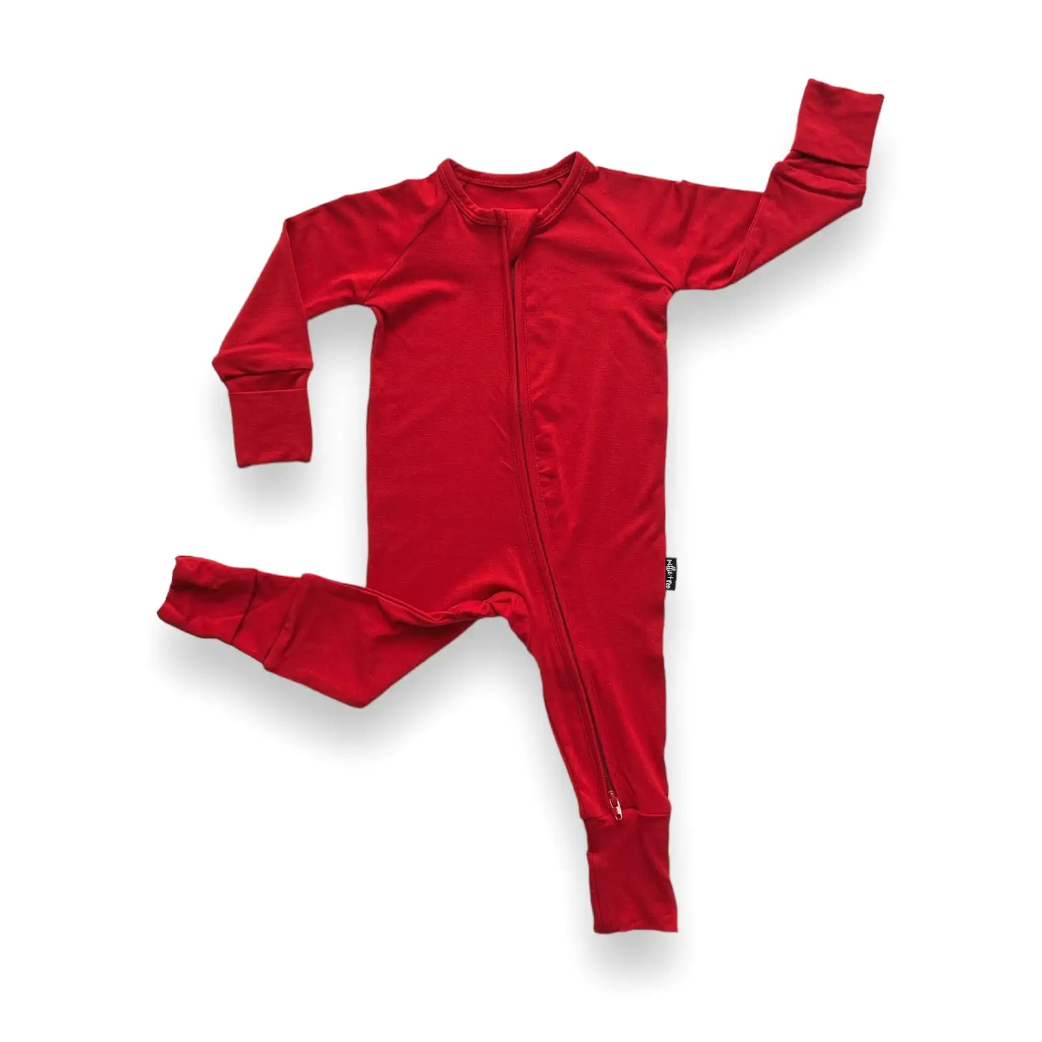 ZIP ROMPER - Red